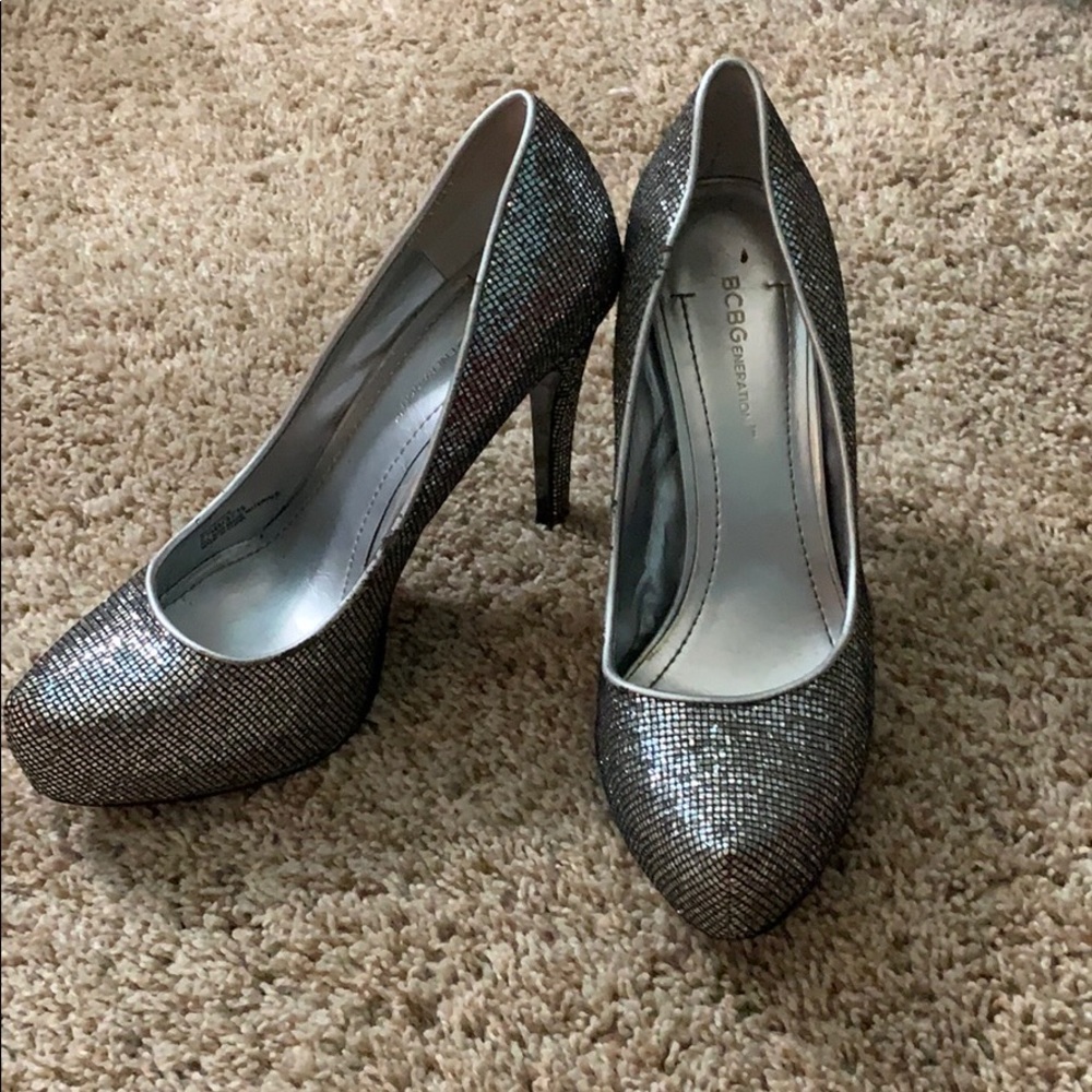 BCBG disco ball stilettos!
